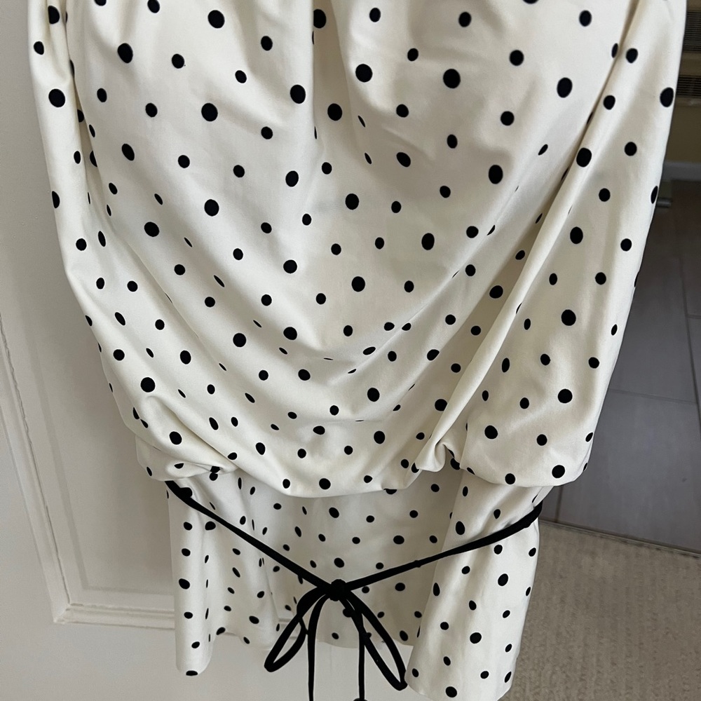 🇺🇸Polka dot Tankini belted blouson top